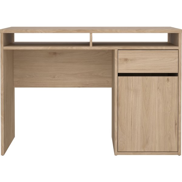 Small Officeline skrivebord 1 skab/1 skuffe, eg