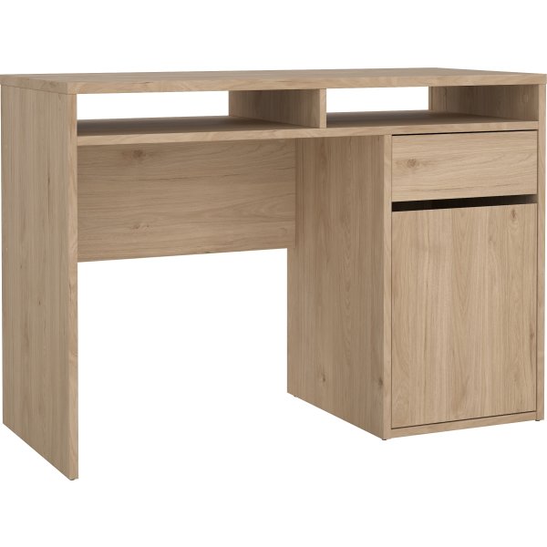 Small Officeline skrivebord 1 skab/1 skuffe, eg