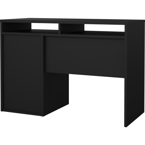 Small Officeline skrivebord 1 skab/1 skf, mat sort