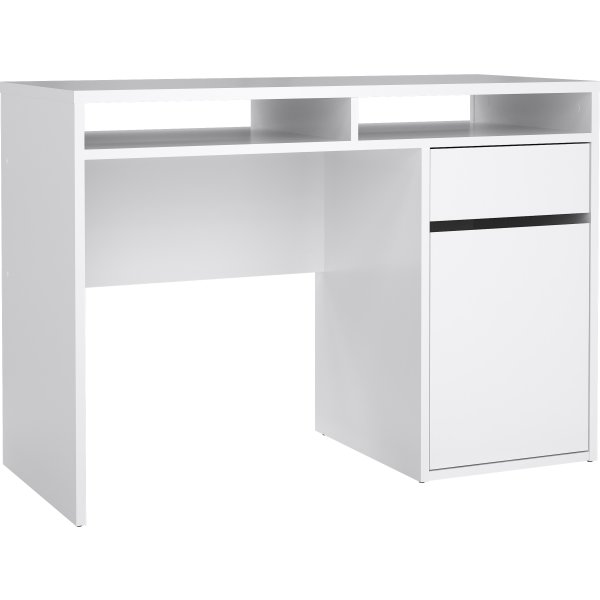 Small Officeline skrivebord 1 skab/1 skuffe, hvid