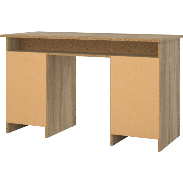 Small Officeline skrivebord 1 skab/3 skuf, eg/sort