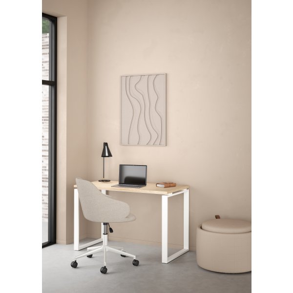 Small Officeline skrivebord 120x60 cm, eg/hvid