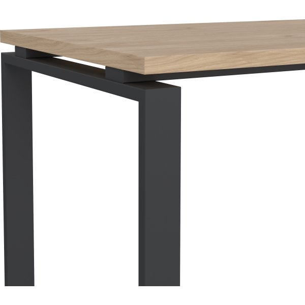 Small Officeline skrivebord 150x60 cm, eg/grå