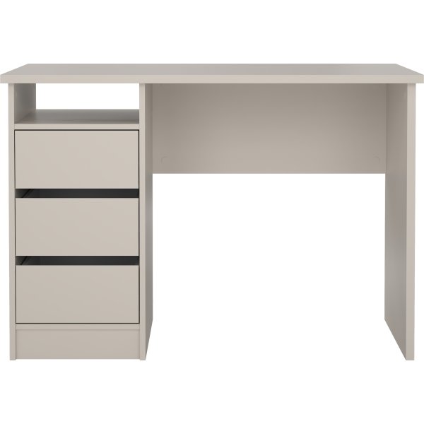 Small Officeline skrivebord 3 skuffer, gråbeige