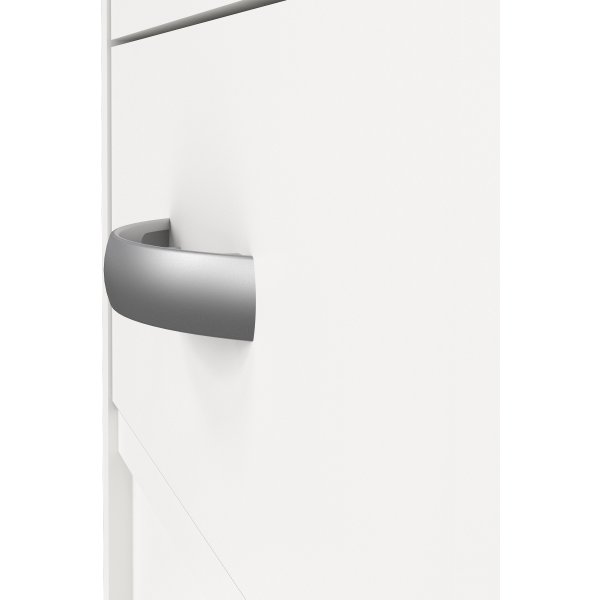 Small Officeline skrivebord 5 skuffer/1 lås, hvid