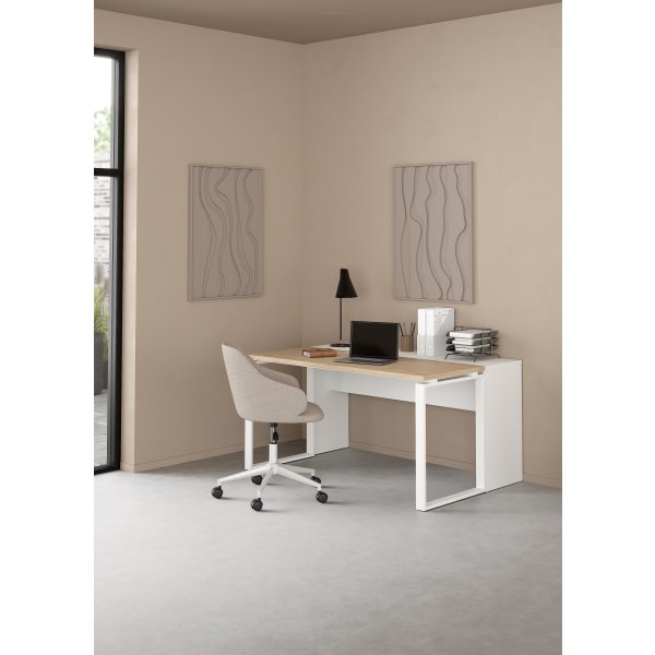 Small Officeline udvid.skrivebord 150x40 cm, hvid