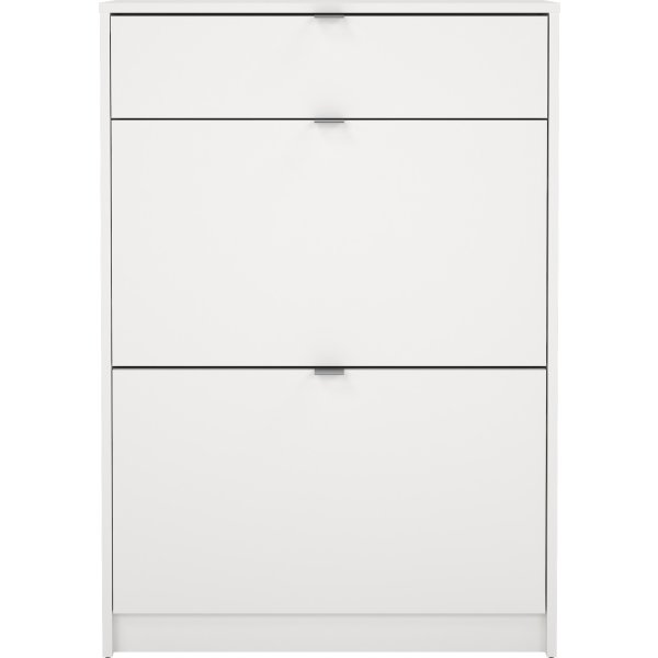 Coreline skoskab 2 låger/1 skuffe, hvid