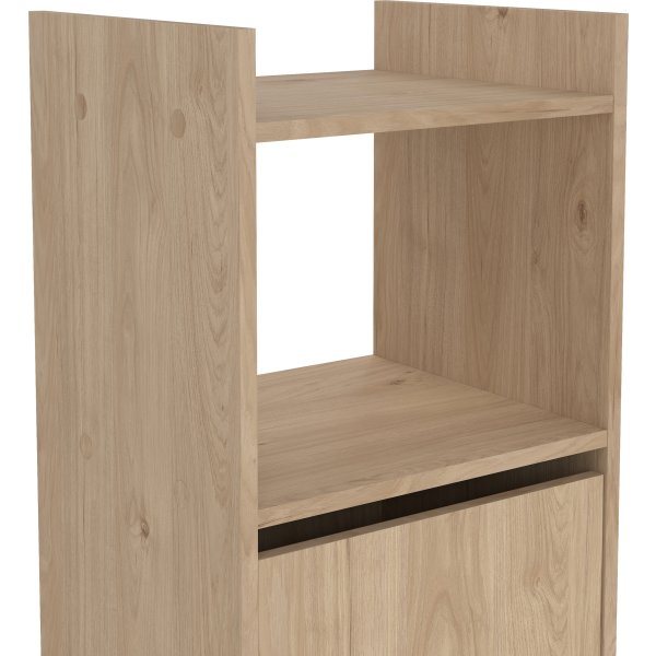 Small Officeline høj bogreol m/2 døre, eg