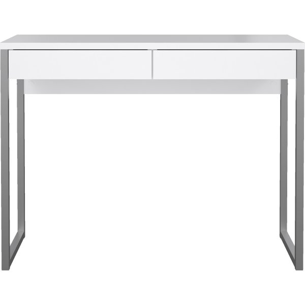 Small Officeline skrivebord 2 skuffer, hvid