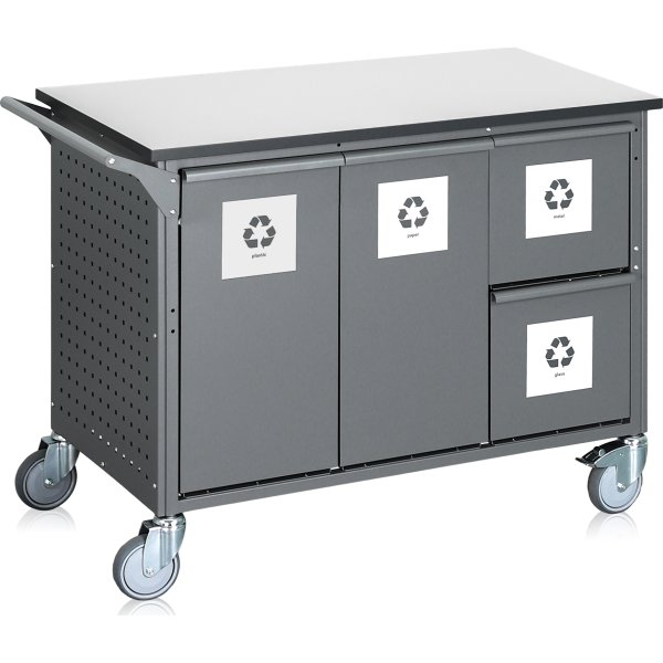 Affaldssorterings mærkater, magnetisk, 8 stk.