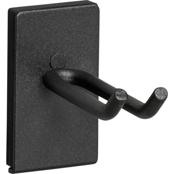 Værktøjskrog dobbelt smal, magnetisk, sort, 2 stk.