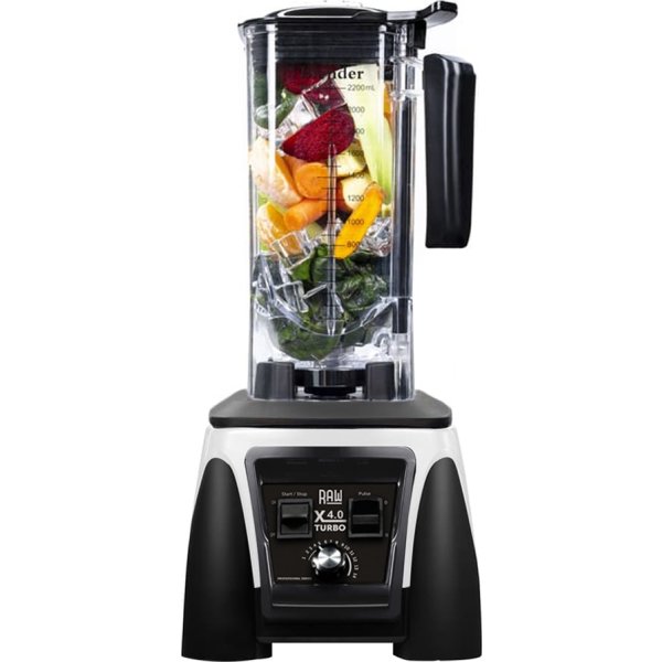 RAW X 4.0 Turbo Blender Hvid - 4.0HP 2.2 L 2380W
