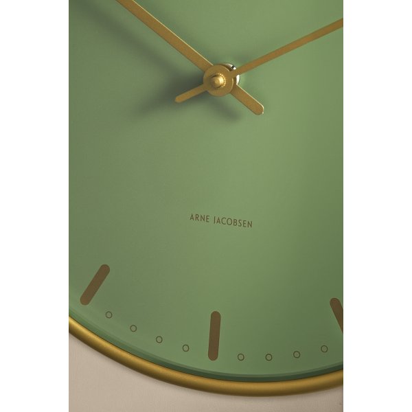 Arne Jacobsen City Hall Vægur Ø21 cm, grøn