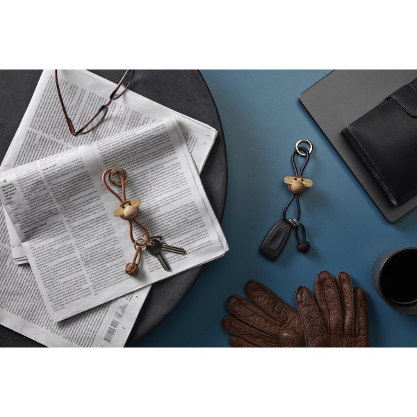 Kay Bojesen Nøglering Abe, træ/sort