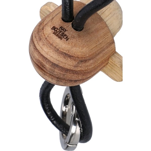 Kay Bojesen Nøglering Abe, træ/sort