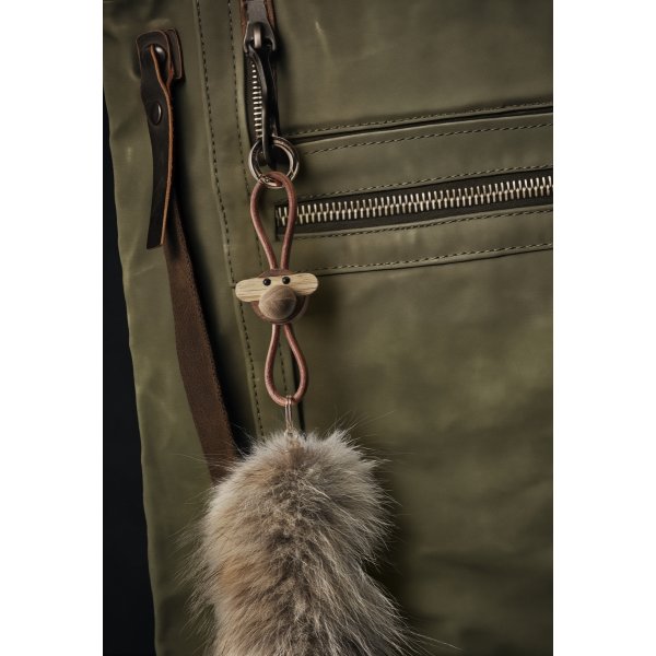 Kay Bojesen Nøglering Abe, træ/brun