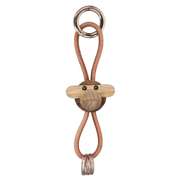Kay Bojesen Nøglering Abe, træ/brun