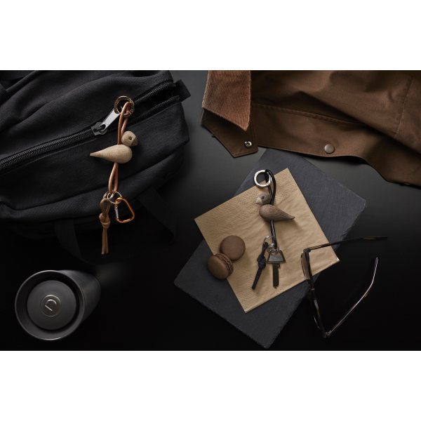 Kay Bojesen Nøglering Fugl, træ/brun