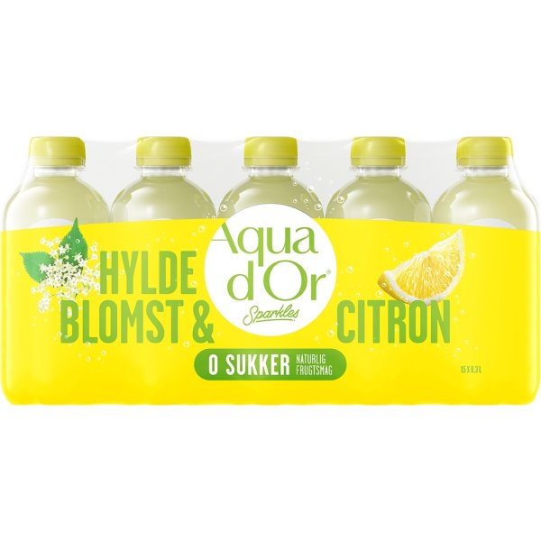 Aqua d'Or Sparkles Hyldeblomst & Citron 0,3 L
