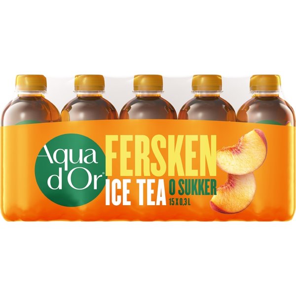 Aqua d'Or Ice Tea Fersken, sukkerfri 0,3 L