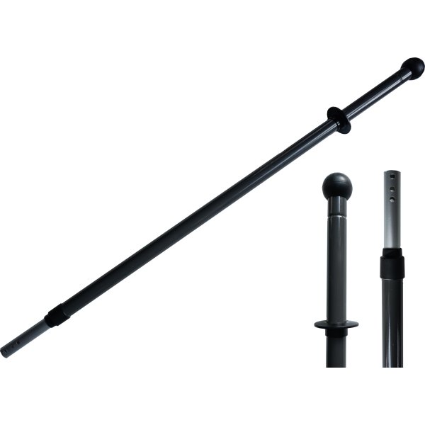 Teleskopskaft Ergo m/ kuglegreb, 100-180 cm,