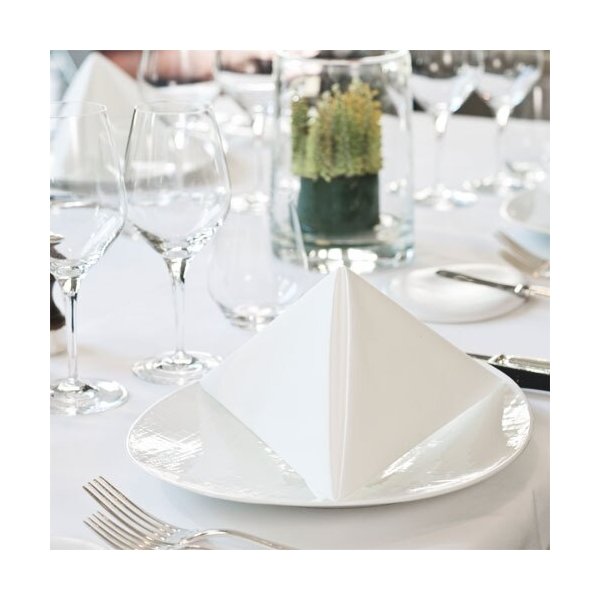 Tork Linstyle Middagsserviet, Hvid, 50 stk.