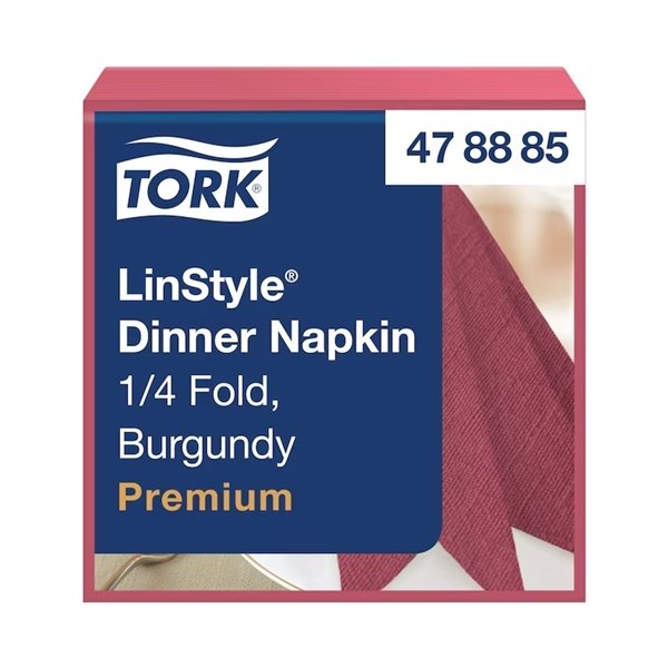 Tork Linstyle Middagsserviet, Bordeaux, 50 stk.