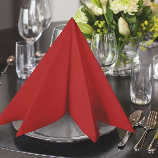Tork Linstyle Middagsserviet, Rød, 50 stk.