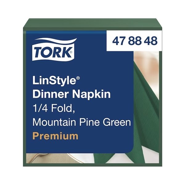 Tork Linstyle Middagsserviet, Mørkegrøn, 50 stk.