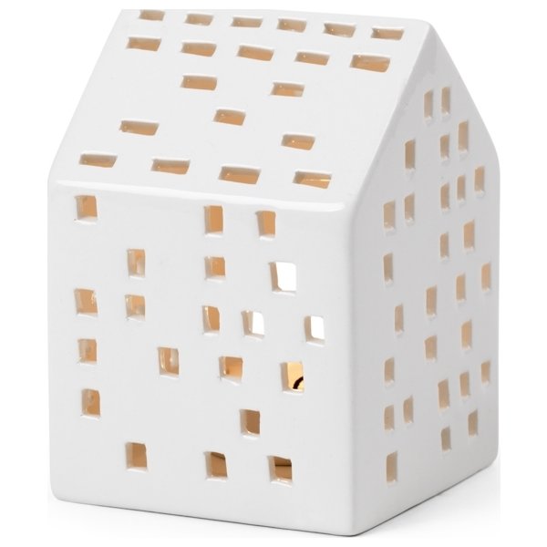 Kähler Urbania Lyshus Klassisk H9,5 cm, hvid