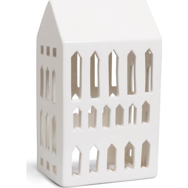 Kähler Urbania Lyshus Kirke H18 cm, hvid