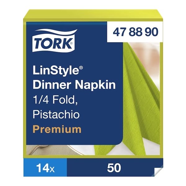 Tork Linstyle Middagsserviet, Pistacie, 50 stk.