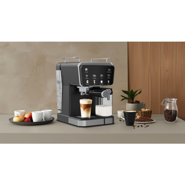 Hâws Semi-Automatisk Espressomaskine 7-i-1, sort