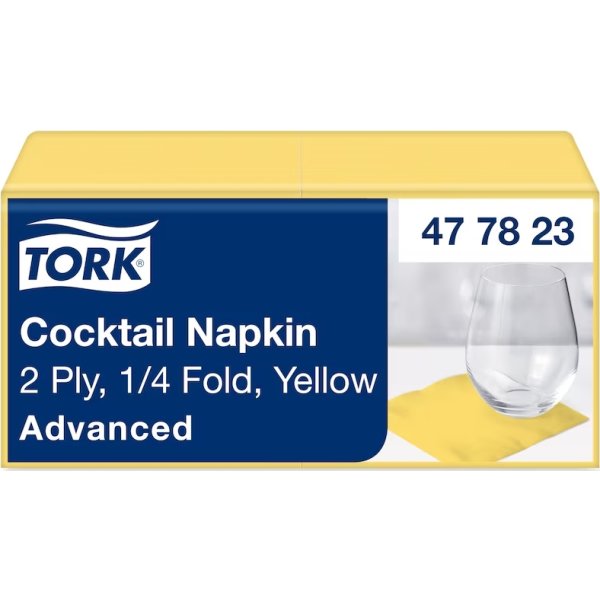 Tork Kaffeserviet, 2-lag, Gul, 200 stk.