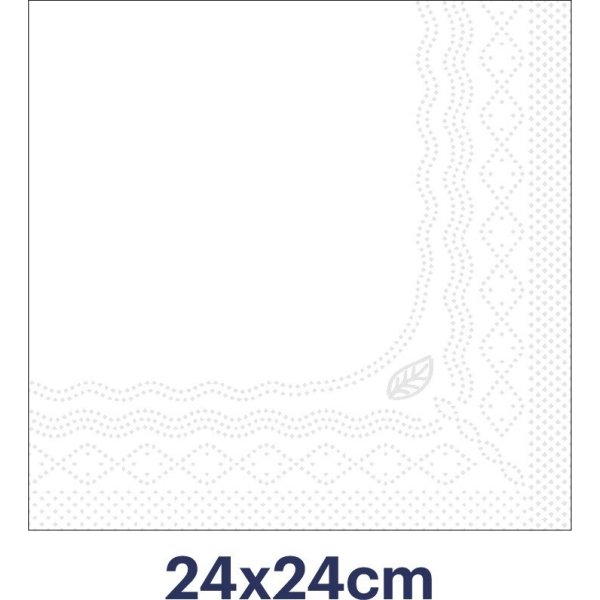 Tork Kaffeserviet, 2-lag, Hvid, 200 stk.