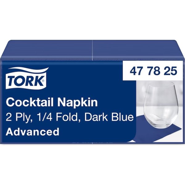 Tork Kaffeserviet, 2-lag, Mørkeblå, 200 stk.