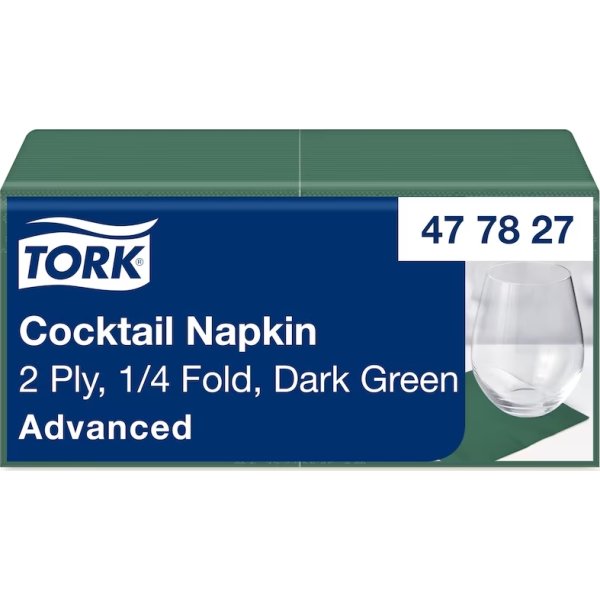 Tork Kaffeserviet, 2-lag, Mørkegrøn, 200 stk.