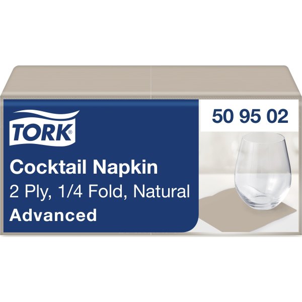 Tork Kaffeserviet, 2-lag, Natur, 200 stk.