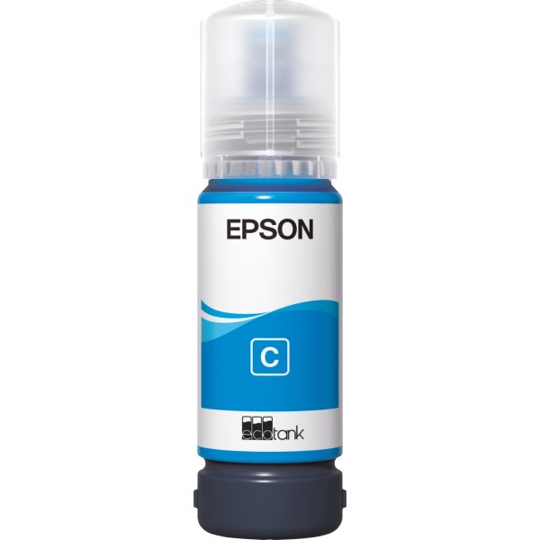 Epson 107 EcoTank blækpatron, cyan, 70 ml