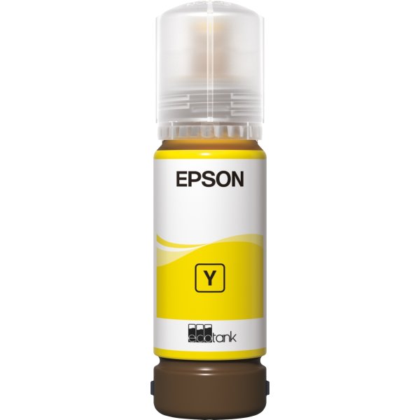 Epson 107 EcoTank blækpatron, gul, 70 ml