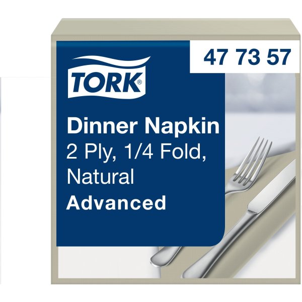 Tork Middagsserviet, 2-lag, Natur, 150 stk.