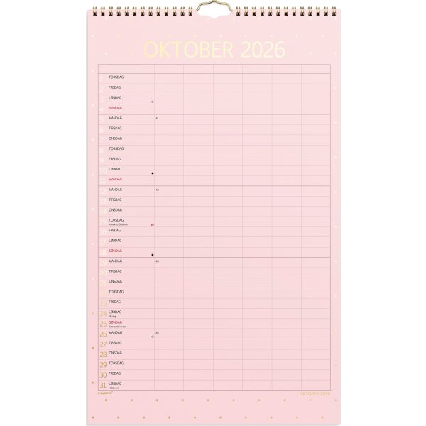Mayland 26/27 Vægkalender, Color