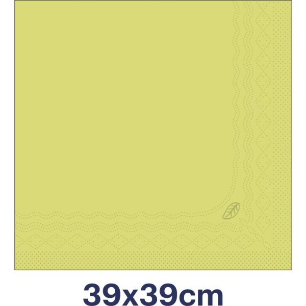 Tork Middagsserviet, 3-lag, Lime, 100 stk.