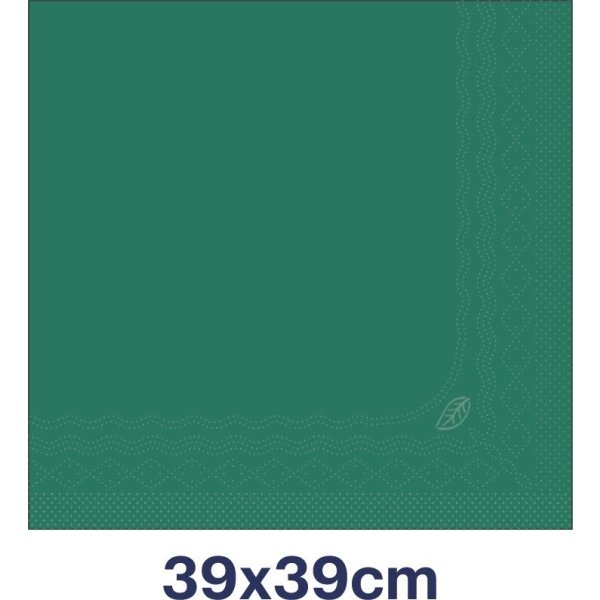 Tork Middagsserviet, 3-lag, Mørkegrøn, 100 stk.