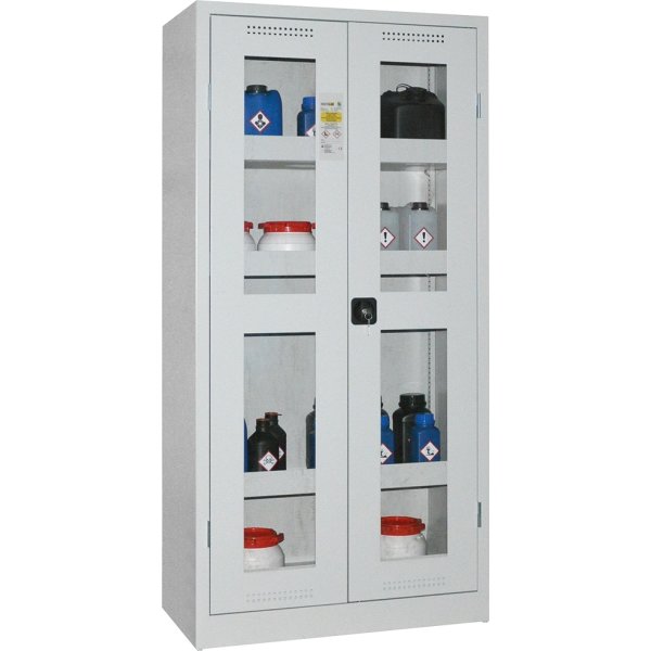 Kemiskab m/vindue til giftig kemi, 950x500x1950mm