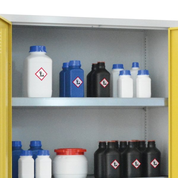Hylde til brandsikkert kemiskab, 595x598 mm.