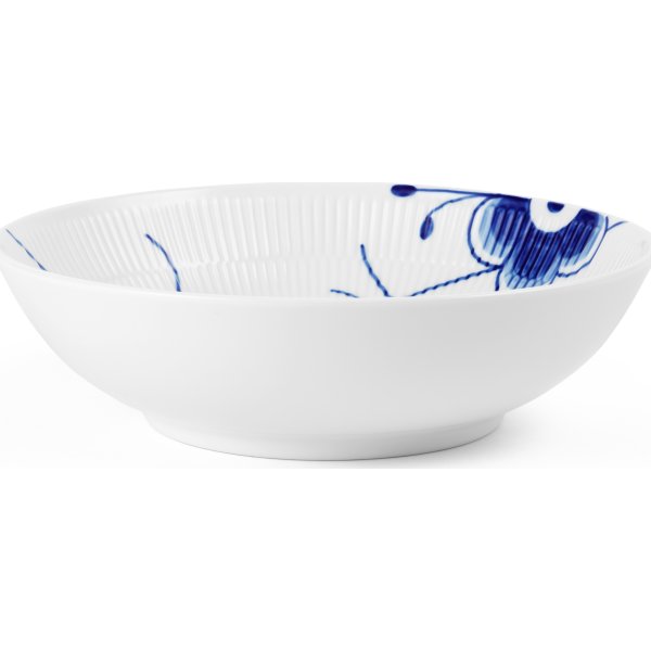 Royal Copenhagen Blå Mega Riflet Skål 110cl Ø21 cm