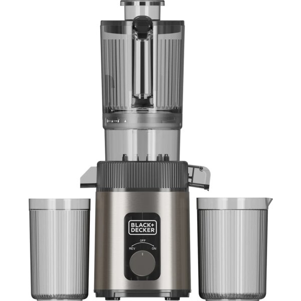 BLACK+DECKER Juicer Slow Juicer 1400W Rustfrit Stå
