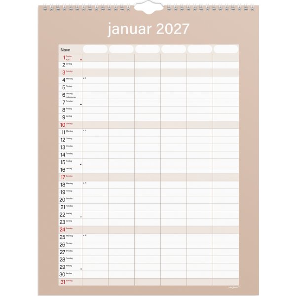 Mayland 26/27 Vægkalender, Simply