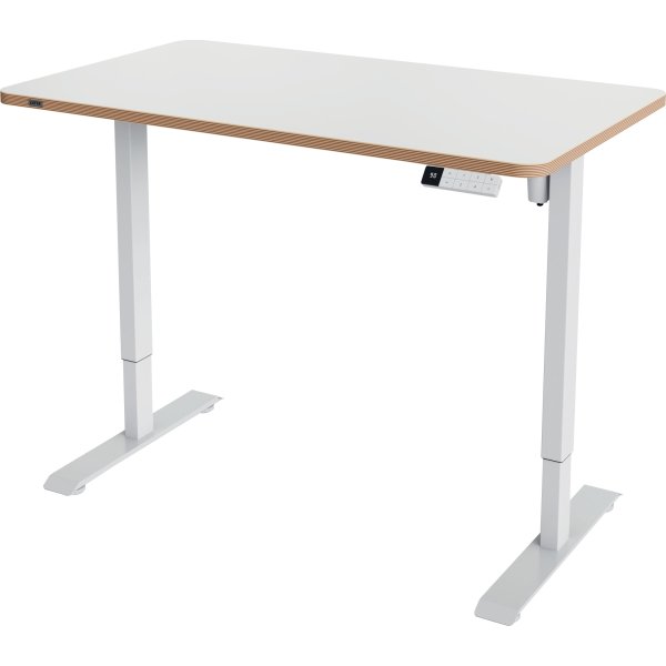 Leitz Ergo sidde-/ståbord 120x70 cm, hvid